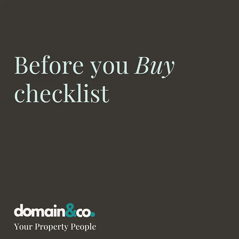 Before you Buy checklist